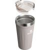 imageSTANLEY Everyday Tumbler 16 oz  Press Fit Drink Through Lid  Beverage Coffee and Cocktail Cup  Insulated Stainless Steel Wine Glass  BPAFree  FrostAsh