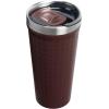 imageSTANLEY Everyday Tumbler 16 oz  Press Fit Drink Through Lid  Beverage Coffee and Cocktail Cup  Insulated Stainless Steel Wine Glass  BPAFree  FrostMahogany Grid