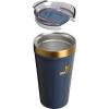imageSTANLEY Everyday Tumbler 16 oz  Press Fit Drink Through Lid  Beverage Coffee and Cocktail Cup  Insulated Stainless Steel Wine Glass  BPAFree  FrostTwilight Gold