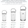 imageSTANLEY IceFlow 20 Flip Straw Jug with Handle 64 oz  Twist On Lid and Flip Up Straw  Leakproof for Travel and Sports  Insulated Stainless Steel BPAFree  Azure