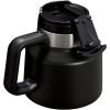 imageSTANLEY ToughToTip Admirals Mug 20 oz  Twiston Flip Open Lid  Wide Body with NonSkid Rubber Base  Insulated Stainless Steel Coffee Cup  BPAFreeBlack 20