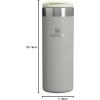 imageStanley AeroLight Transit Bottle 16 oz  Locking Drink Through Lid  Leak Resistant Water Bottle or Coffee Travel Mug  Lightweight Insulated Stainless Steel  BPAFree  BlackAsh