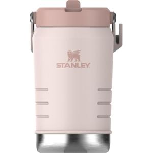imageSTANLEY IceFlow 20 Flip Straw Jug with Handle 40 oz  Twist On Lid and Flip Up Straw  Leakproof for Travel and Sports  Insulated Stainless Steel BPAFree  Rose Quartz
