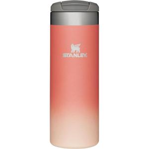imageStanley AeroLight Transit Bottle 16 oz  Locking Drink Through Lid  Leak Resistant Water Bottle or Coffee Travel Mug  Lightweight Insulated Stainless Steel  BPAFree  BlackGrapefruit