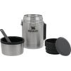 imageStanley Classic Food Jar and Spork 18 oz  Vacuum Insulated Food Container  Wide Mouth Screw On Lid  Packable for Travel  Stainless Steel with Leakproof Lid  BPAFree  Stainless Steel18 oz