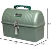 imageStanley Classic Lunch Box 55 qt  Vintage Metal Lunchbox  Durable Meal Container with Handle and Latch  Stores Food Drinks Thermos Water Bottle  Hammer Tone GreenHammer Tone Green