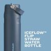 imageSTANLEY IceFlow Flip Straw 20 Water Bottle 36 OZ  BuiltIn Straw with Larger Opening  Lightweight ampamp LeakResistant  Insulated Stainless Steel  BPAFree  Ash