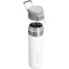 imageStanley Quick Flip GO Water Bottle 24 oz  Push Button Lid  Leakproof and Packable for Travel and Sports  Insulated Stainless Steel  BPAFree  Polar