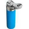 imageStanley Quick Flip GO Water Bottle 36 oz  Push Button Lid  Leakproof and Packable for Travel and Sports  Insulated Stainless Steel  BPAFree  Azure