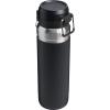 imageStanley Quick Flip GO Water Bottle 36 oz  Push Button Lid  Leakproof and Packable for Travel and Sports  Insulated Stainless Steel  BPAFree  Black
