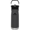 imageSTANLEY IceFlow Flip Straw Water Bottle 22 oz  BuiltIn Straw for Travel and Sports  Lightweight and Leak Resistant  Insulated Stainless Steel  BPAFree  PolarCharcoal