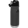 imageSTANLEY IceFlow Flip Straw Water Bottle 22 oz  BuiltIn Straw for Travel and Sports  Lightweight and Leak Resistant  Insulated Stainless Steel  BPAFree  PolarCharcoal