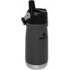 imageSTANLEY IceFlow Flip Straw Water Bottle 22 oz  BuiltIn Straw for Travel and Sports  Lightweight and Leak Resistant  Insulated Stainless Steel  BPAFree  PolarCharcoal
