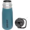 imageSTANLEY IceFlow Flip Straw Water Bottle 22 oz  BuiltIn Straw for Travel and Sports  Lightweight and Leak Resistant  Insulated Stainless Steel  BPAFree  PolarLagoon