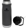 imageSTANLEY IceFlow Flip Straw Water Bottle 22 oz  BuiltIn Straw for Travel and Sports  Lightweight and Leak Resistant  Insulated Stainless Steel  BPAFree  PolarCharcoal