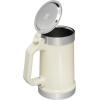 imageSTANLEY Classic Bottle Opener Beer Stein 24 oz  Flip Up Lid and Heavy Duty Handle with Built In Bottle Opener  Insulated Stainless Steel Beer Mug  BPAFreeCream Gloss