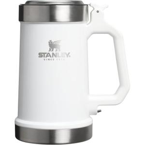imageSTANLEY Classic Bottle Opener Beer Stein 24 oz  Flip Up Lid and Heavy Duty Handle with Built In Bottle Opener  Insulated Stainless Steel Beer Mug  BPAFreeFrost Gloss