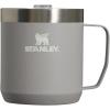 imageSTANLEY StayHot Camp Mug 12 oz  Press Fit Drink Through Lid  Cup for Coffee Tea and Drinks  Insulated Stainless Steel Coffee Mug  BPAFree  Ash 20