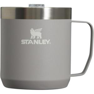 imageSTANLEY StayHot Camp Mug 12 oz  Press Fit Drink Through Lid  Cup for Coffee Tea and Drinks  Insulated Stainless Steel Coffee Mug  BPAFree  Ash 20