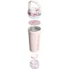 imageSTANLEY Vitalize Shaker Bottle 20 oz  Leakproof Insulated Stainless Steel Shaker Cup  Base Storage and Twist On Fast Flow Lid  Protein Shakes and Pre Workout Powder  BPAFree  Rose Quartz