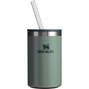 imageStanley Everyday Can Cooler Cup  Beer Seltzers Soda and Energy Drinks  Doubles as Tumbler  Insulated Stainless Steel Drink Holder  BPAFreeHammertone Green