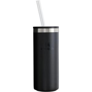 imageStanley Everyday Can Cooler Cup 10 oz Slim  Beer Seltzers Soda and Energy Drinks  Doubles as Tumbler  Insulated Stainless Steel Drink Holder  BPAFree  Matte BlackMatte Black