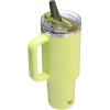 image:imageSTANLEY Quencher ProTour Flip Straw Tumbler with Leakproof Lid  BuiltIn Straw amp Handle  Cupholder Compatible for Travel  Insulated Stainless Steel Cup  BPAFreePrickly Pear