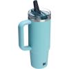 image:imageSTANLEY Quencher ProTour Flip Straw Tumbler with Leakproof Lid  BuiltIn Straw amp Handle  Cupholder Compatible for Travel  Insulated Stainless Steel Cup  BPAFreeAgave