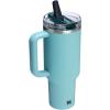 image:imageSTANLEY Quencher ProTour Flip Straw Tumbler with Leakproof Lid  BuiltIn Straw amp Handle  Cupholder Compatible for Travel  Insulated Stainless Steel Cup  BPAFreeAgave