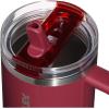 image:imageSTANLEY Quencher ProTour Flip Straw Tumbler with Leakproof Lid  BuiltIn Straw amp Handle  Cupholder Compatible for Travel  Insulated Stainless Steel Cup  BPAFreeCranberry Gloss