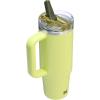 image:imageSTANLEY Quencher ProTour Flip Straw Tumbler with Leakproof Lid  BuiltIn Straw amp Handle  Cupholder Compatible for Travel  Insulated Stainless Steel Cup  BPAFreePrickly Pear