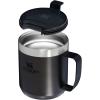 image:imageSTANLEY StayHot Camp Mug  Press Fit Drink Through Lid  Cup for Coffee Tea and Drinks  Insulated Stainless Steel Coffee Mug  BPAFreeCharcoal Glow