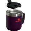 image:imageSTANLEY StayHot Camp Mug 12 oz  Press Fit Drink Through Lid  Cup for Coffee Tea and Drinks  Insulated Stainless Steel Coffee Mug  BPAFree  Plum