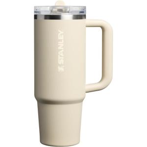 image:imageSTANLEY Quencher ProTour Flip Straw Tumbler with Leakproof Lid  BuiltIn Straw amp Handle  Cupholder Compatible for Travel  Insulated Stainless Steel Cup  BPAFreeToasted Almond