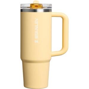 image:imageSTANLEY Quencher ProTour Flip Straw Tumbler with Leakproof Lid  BuiltIn Straw amp Handle  Cupholder Compatible for Travel  Insulated Stainless Steel Cup  BPAFreeOasis Butter Gloss