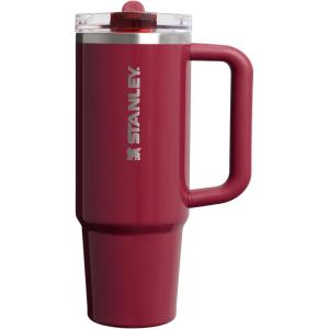 image:imageSTANLEY Quencher ProTour Flip Straw Tumbler with Leakproof Lid  BuiltIn Straw amp Handle  Cupholder Compatible for Travel  Insulated Stainless Steel Cup  BPAFreeCranberry Gloss