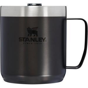 image:imageSTANLEY StayHot Camp Mug  Press Fit Drink Through Lid  Cup for Coffee Tea and Drinks  Insulated Stainless Steel Coffee Mug  BPAFreeCharcoal Glow