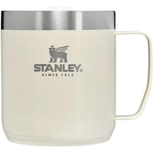 image:imageSTANLEY StayHot Camp Mug  Press Fit Drink Through Lid  Cup for Coffee Tea and Drinks  Insulated Stainless Steel Coffee Mug  BPAFreeCream Gloss