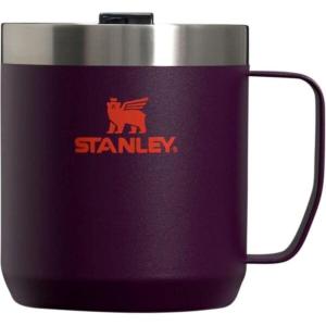 image:imageSTANLEY StayHot Camp Mug 12 oz  Press Fit Drink Through Lid  Cup for Coffee Tea and Drinks  Insulated Stainless Steel Coffee Mug  BPAFree  Plum