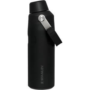 image:imageStanley IceFlow Fast Flow Water Bottle 16 oz  Angled Spout Lid  Lightweight and Leakproof for Travel and Sports  Insulated Stainless Steel  BPAFree  Black
