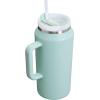 image:imageSTANLEY Quencher H20 Tumbler with Handle and Straw 30 oz  Flowstate 3Position Lid  Cup Holder Compatible for Travel  Insulated Stainless Steel Cup  BPAFree  Rose Quartz 20Seafoam
