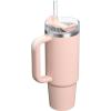 image:imageSTANLEY Quencher H20 Tumbler with Handle and Straw 30 oz  Flowstate 3Position Lid  Cup Holder Compatible for Travel  Insulated Stainless Steel Cup  BPAFree  Rose Quartz 20Oasis Peach Whip Gloss