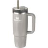 image:imageSTANLEY Quencher H20 Tumbler with Handle and Straw 30 oz  Flowstate 3Position Lid  Cup Holder Compatible for Travel  Insulated Stainless Steel Cup  BPAFree  Rose Quartz 20Fluted Ash Gloss