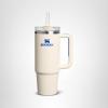 image:imageSTANLEY Quencher H20 Tumbler with Handle and Straw 30 oz  Flowstate 3Position Lid  Cup Holder Compatible for Travel  Insulated Stainless Steel Cup  BPAFree  Rose Quartz 20Oasis Cream Royal