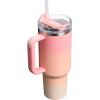 image:imageSTANLEY Quencher H20 Tumbler with Handle and Straw 30 oz  Flowstate 3Position Lid  Cup Holder Compatible for Travel  Insulated Stainless Steel Cup  BPAFree  Rose Quartz 20Pink Mesa Sunset