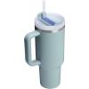 image:imageSTANLEY Quencher H20 Tumbler with Handle and Straw 30 oz  Flowstate 3Position Lid  Cup Holder Compatible for Travel  Insulated Stainless Steel Cup  BPAFree  Rose Quartz 20Exclusive Blue Cactus