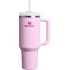 image:imageSTANLEY Quencher H20 Tumbler with Handle and Straw 30 oz  Flowstate 3Position Lid  Cup Holder Compatible for Travel  Insulated Stainless Steel Cup  BPAFree  Rose Quartz 20Cherry Blossom
