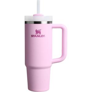 image:imageSTANLEY Quencher H20 Tumbler with Handle and Straw 30 oz  Flowstate 3Position Lid  Cup Holder Compatible for Travel  Insulated Stainless Steel Cup  BPAFree  Rose Quartz 20Cherry Blossom