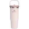 image:imageSTANLEY IceFlow 20 Flip Straw Tumbler with Handle 30 oz  Twist On Lid and Flip Up Straw  Leakproof Water Bottle  Insulated Stainless Steel  BPAFree  DaffodilRose Quartz