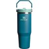 image:imageSTANLEY IceFlow 20 Flip Straw Tumbler with Handle 30 oz  Twist On Lid and Flip Up Straw  Leakproof Water Bottle  Insulated Stainless Steel  BPAFree  DaffodilCoastal Teal